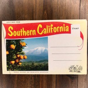 Vintage Southern California Travel Postcard Book